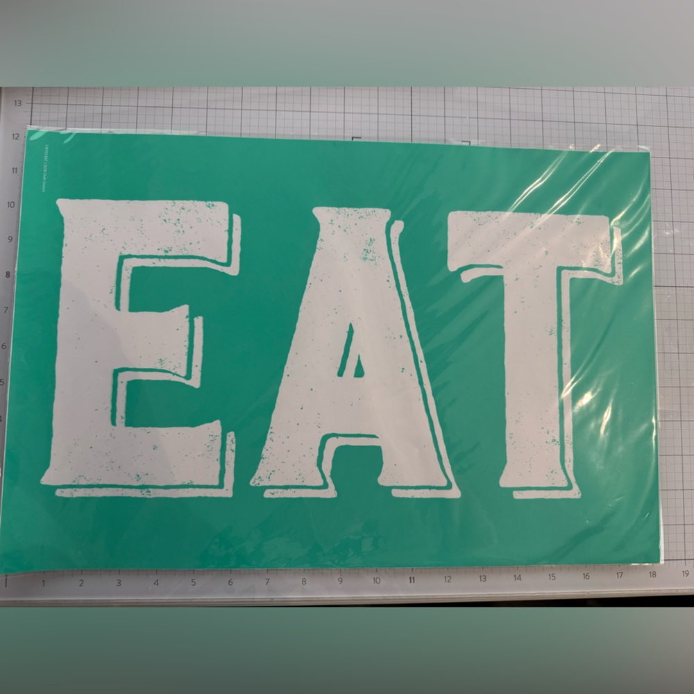 Chalk Couture EAT Silk Screen Stencil - New DIY Kitchen Decor